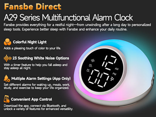 FANSBE A29 Smart Alarm Clock User Guide