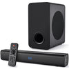 Sound Bar Speakers Bluetooth Wireless TV Home Theater Surround Speakers Sound Bar Subwoofer HDMI(ARC) Optical AUX USB 2.1ch Home Audio Sound System TV PC Wall Mount