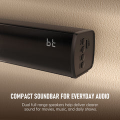 Bluetooth Wireless Surround Sound Bar Wireless Surround Speakers HDMI Smart TV HDMI(ARC) OPT AUX USB 2.0ch 3 Modes Home Theater Sounds System TV/PC/Gaming/Projector Sound Bar