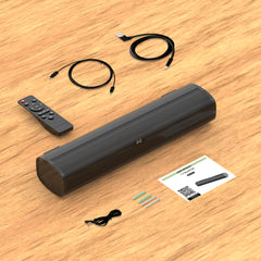 Fansbe Direct HDMI Sound Bar Smart TV Home Theater Surround TV Speakers Bluetooth HDMI AUX OPT COAX USB Home Audio Surround Sound System For PC Projector Game News Music Movie